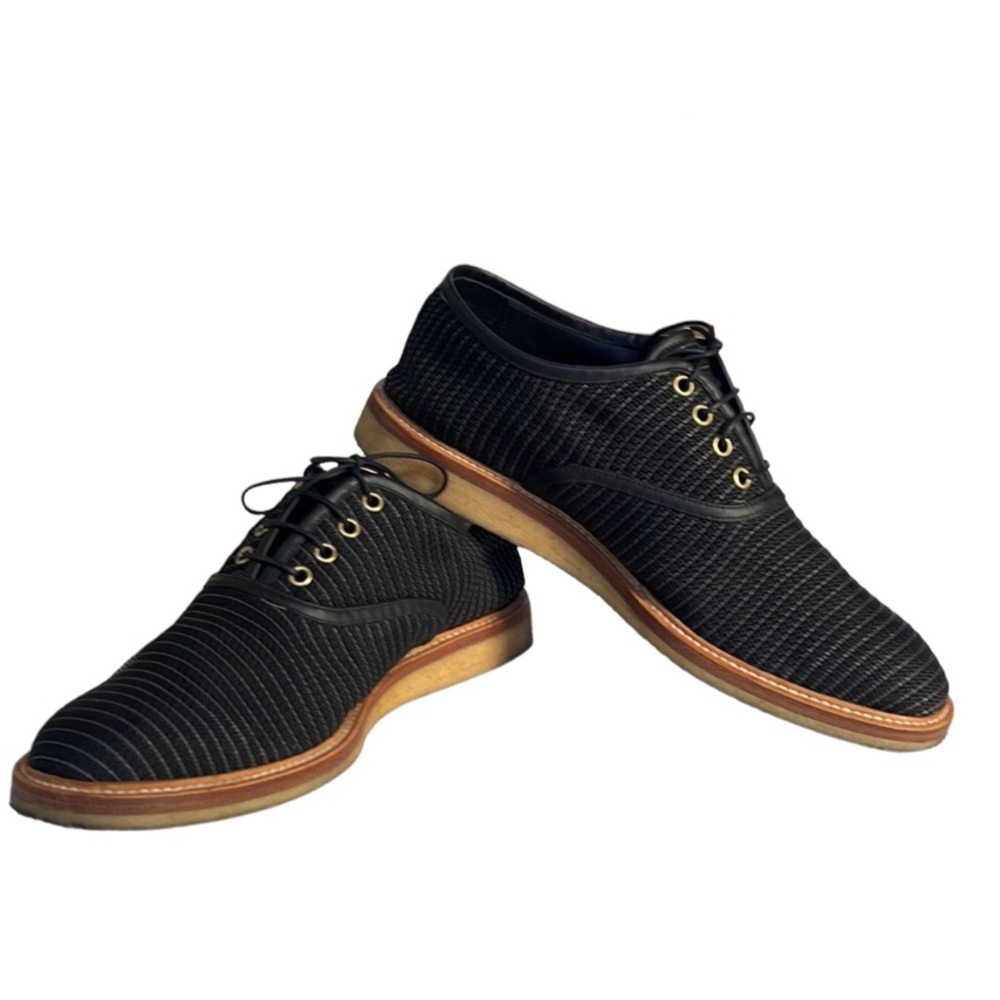 MARC JACOBS MEN'S S87WQ0054 LOW-TOP OXFORD BLACK LEATHER EUR SIZE 41 US 9 MED - Picture 10 of 10